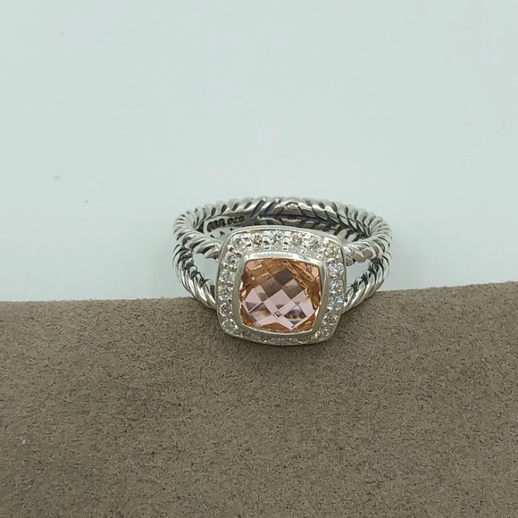 David Yurman Jewelry - David Yurman Petite Albion Morganite Ring Size 6
